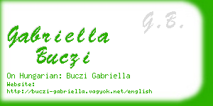 gabriella buczi business card